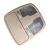 QDXCJF Overhead Roof Console Interior Dome Light Sunroof Switch Car Lamp Shade Assembly for Chevrolet Epica OEM Replacement-Cream Color