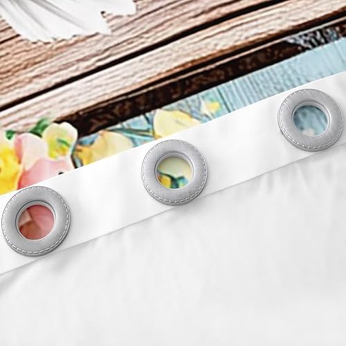 Miniatura 5 de Cortinas de Acción de Gracias con tema cruzado para cristianos devotos, niños con espíritu puro, flores blancas opacas para adultos santos, paloma