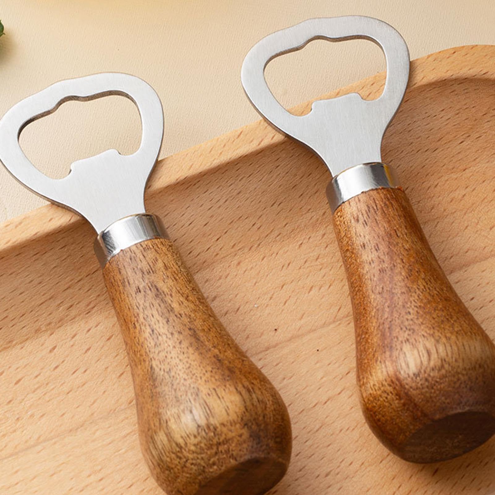 Bar-Flaschenöffner, Bierflaschenöffner | Barkeeper-Öffner für Bar | Holzgriff, Bierflasche|Wein-Bier-Getränke-Trinköffner für Hochzeit, Bar, Küche