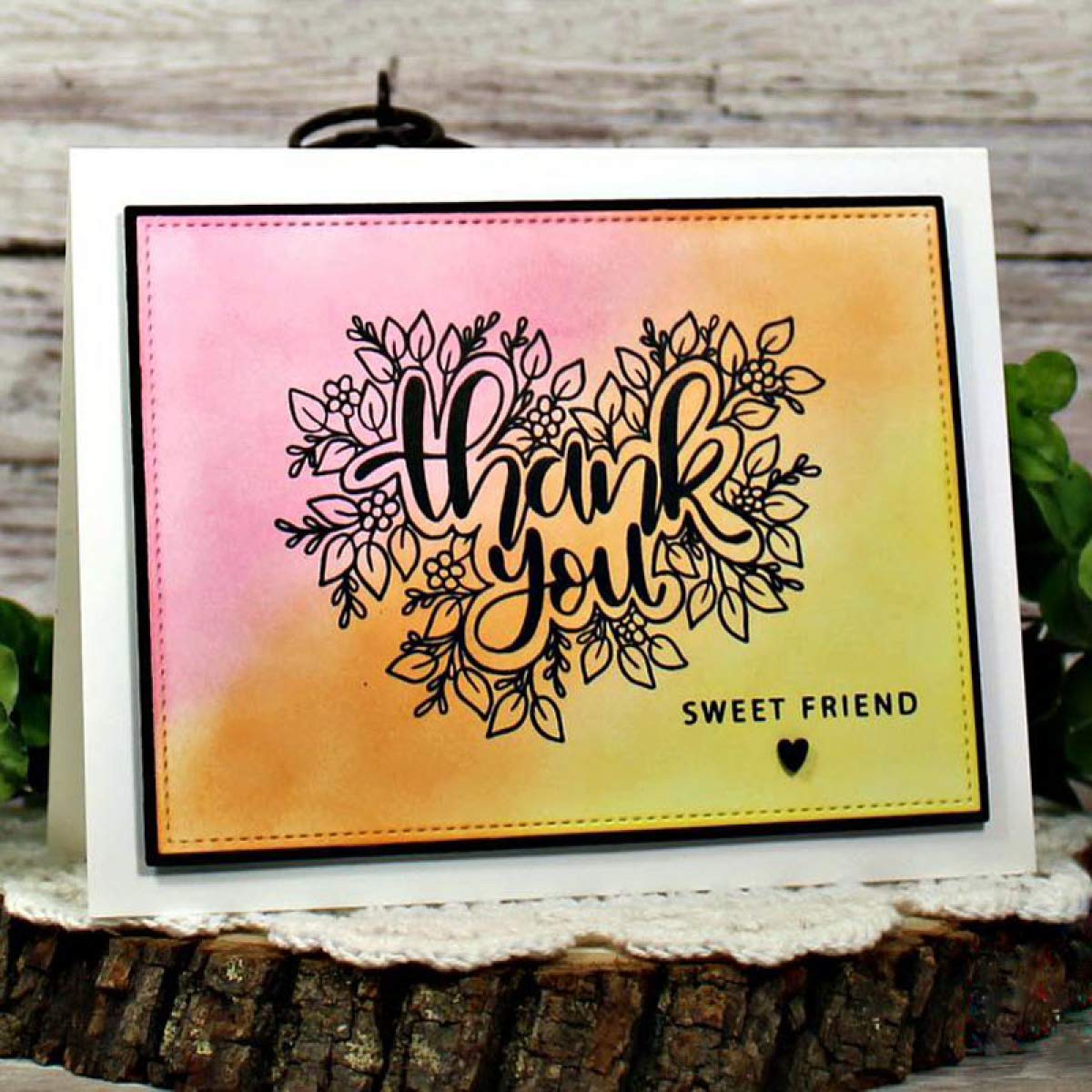 Timbro Con Scritta Gretting Words, Per Realizzare Biglietti Con