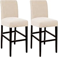 Vista 37 de Flamingo P Bar Stool Covers with Backs Bar Stool Seat Covers Barstool Covers Slipcovers Counter Height Bar Stool Chair Covers Removable Washable for
