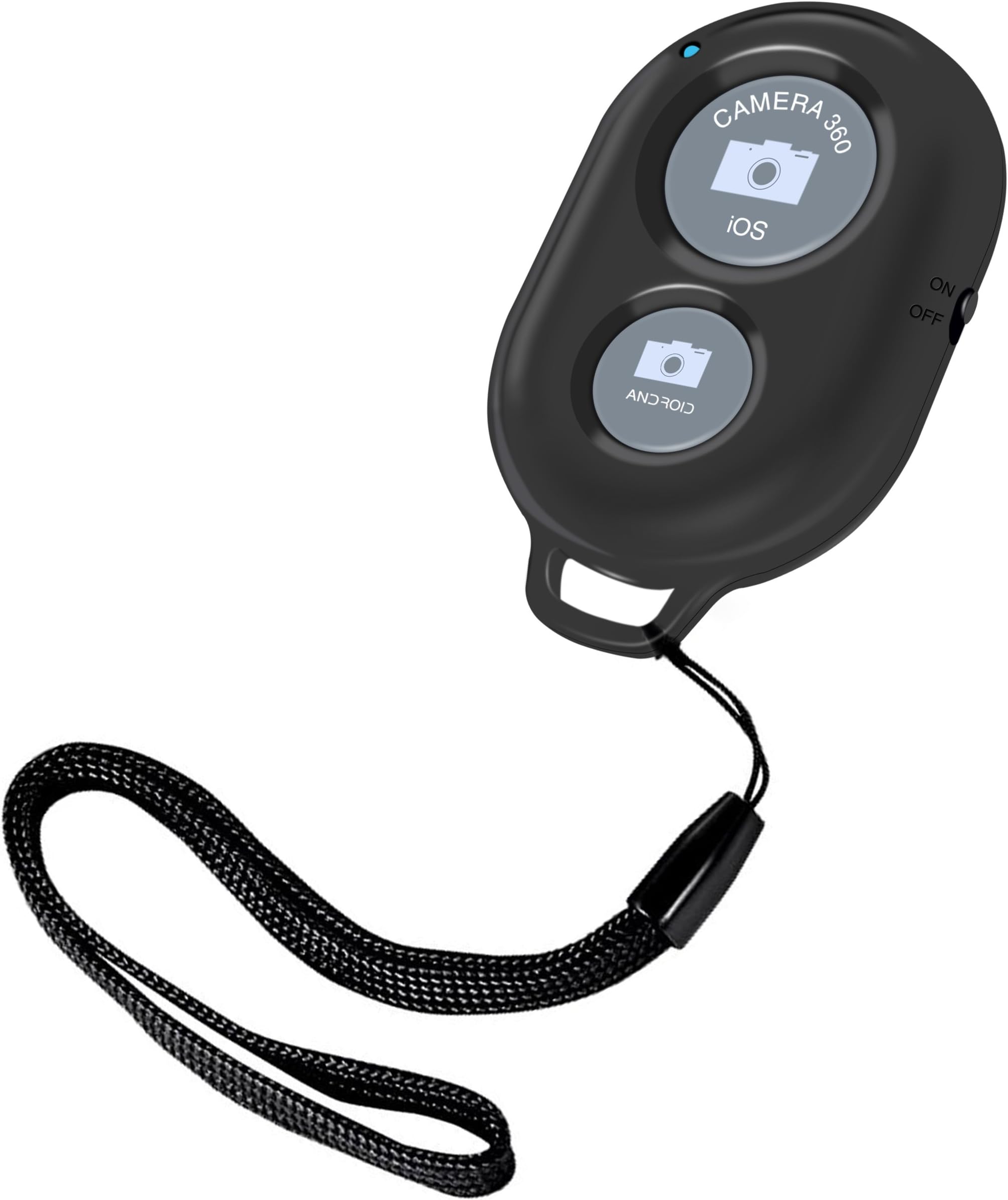 Ailun Bluetooth Remote Shutter,Bluetooth Remote Camera Control for Any Smartphone,Compatible iPhone X/Xs/XR/Xs Max/8/8 Plus,7/7Plus,6/6sPlus,iPad[Black][Battery Not Included]