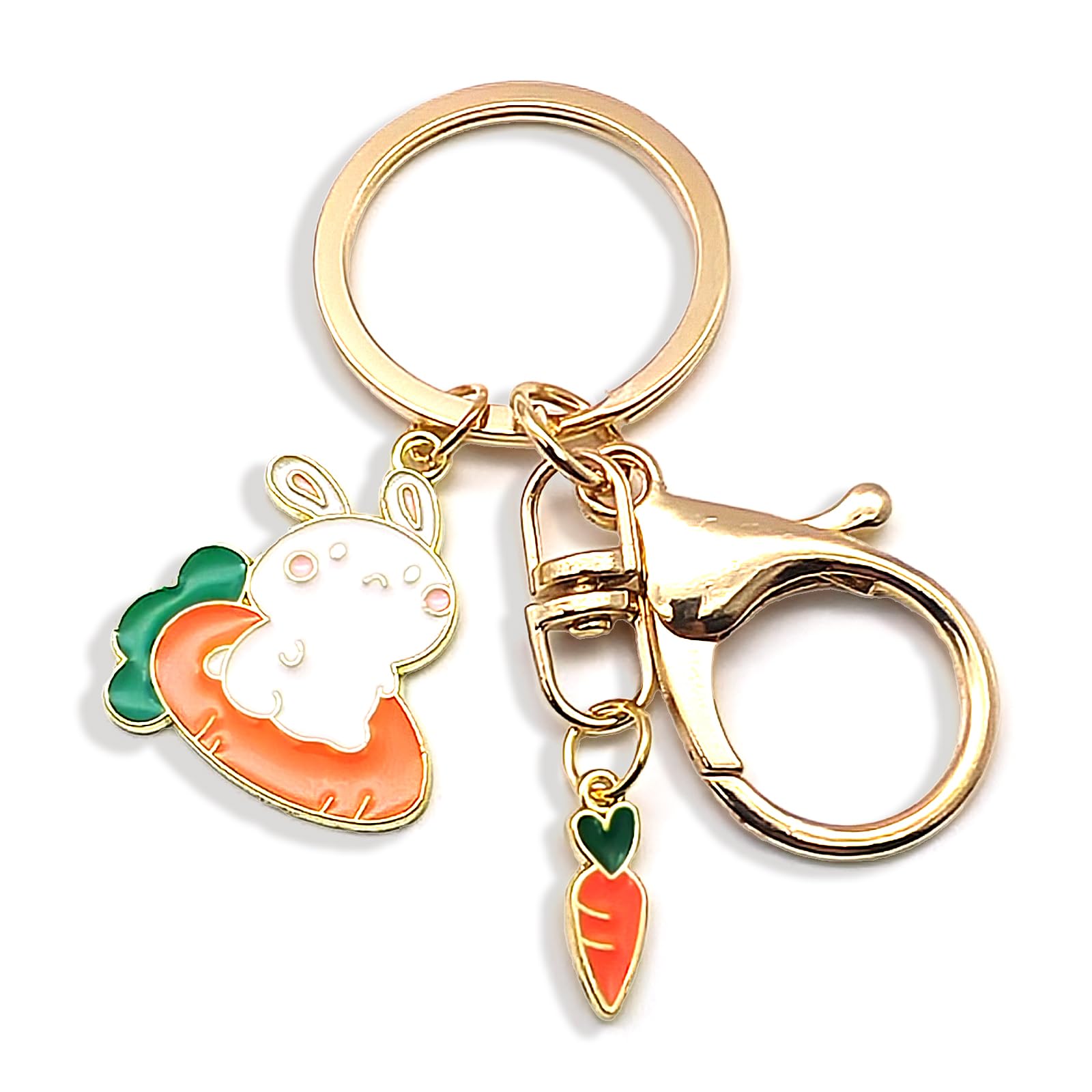 Zynara Hase Glücksbringer Schlüsselanhänger, Geschenk zur Einschulung, Geburtstag, Ostergeschenke für Mädchen
