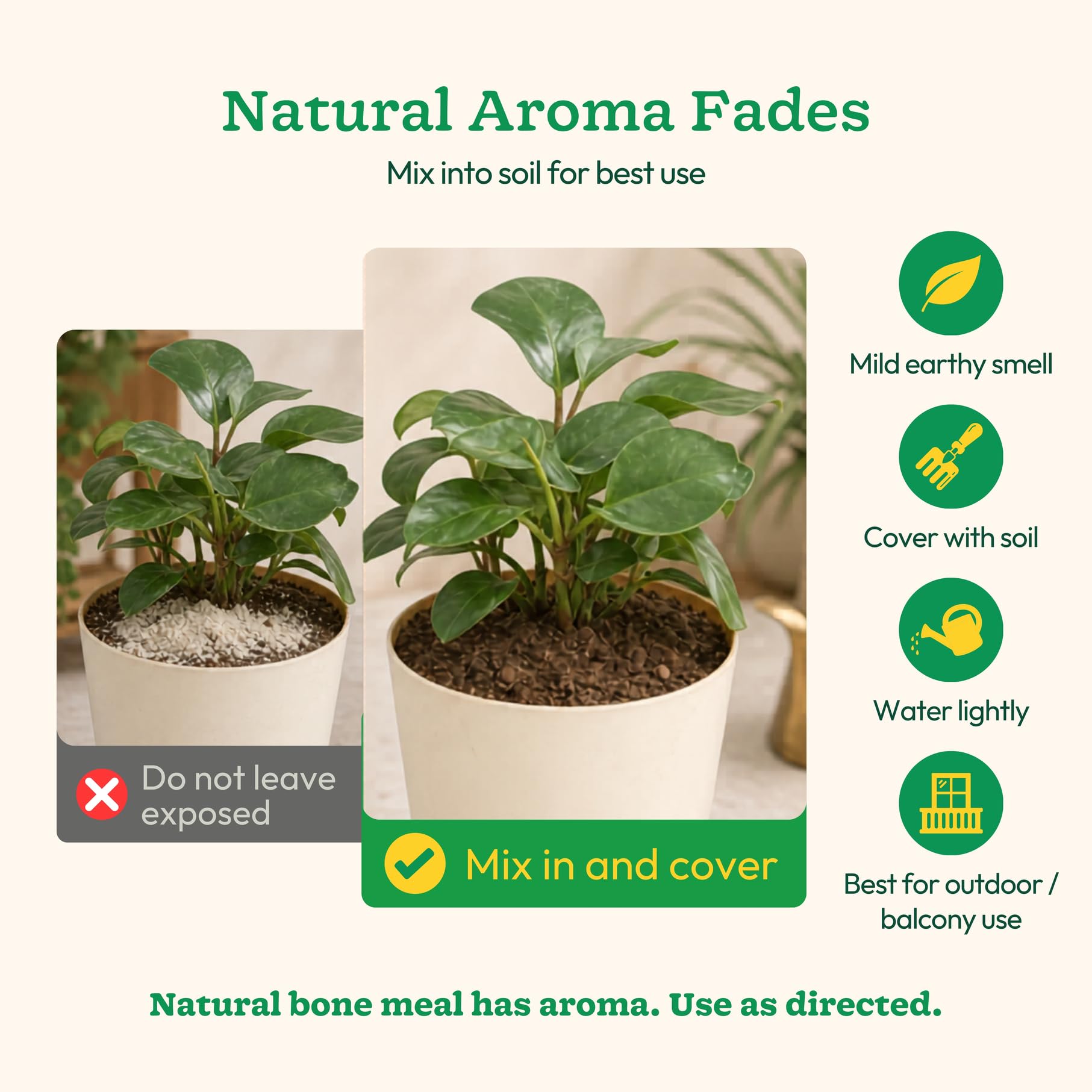 Ugaoo Bone Meal Fertilizer for Plants - 5 Kg | Organic Phosphorus and Calcium Source for Flowering and Fruiting Plants | Natural Slow-Release Plant Food for Roses Hibiscus Tomato and Home Garden Pots 4