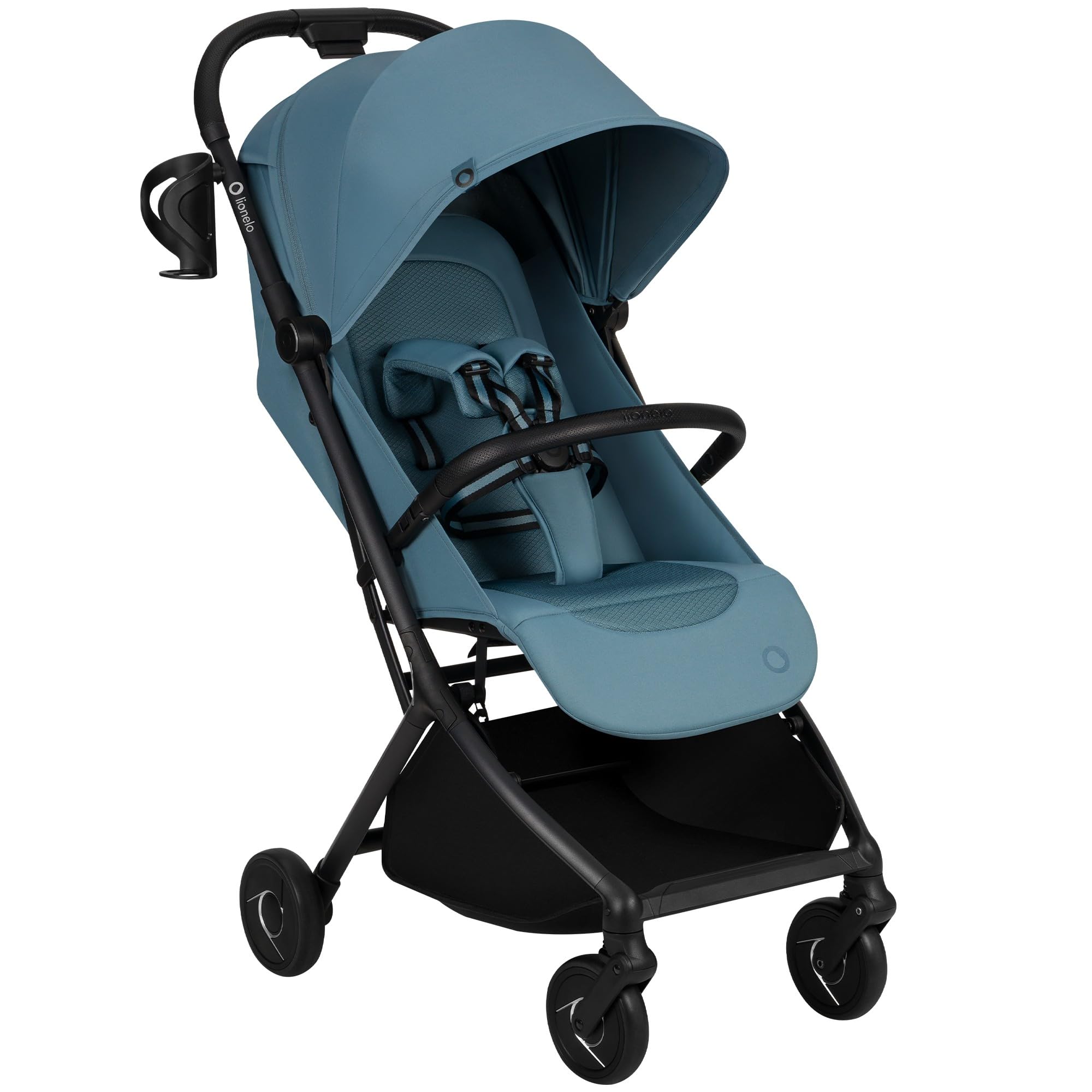 Lionelo Sia Reisebuggy ultraleicht & ultrakompakt faltbar, 5,9 kg, bis 22 kg, 6 Monaten bis 4 Jahre, Liegeposition, Federung, UPF50+ Verdeck, Moskitonetz, Einkaufskorb 3 kg, Becherhalter, Tragegurt