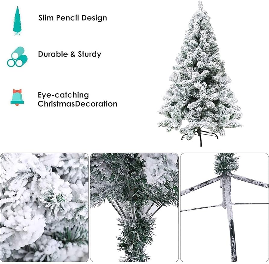 クリスマスツリー 約90cm 雪のフロック加工 Amazon.co.jp: クリスマスツリー、2.1M 7フィートフロック加工雪