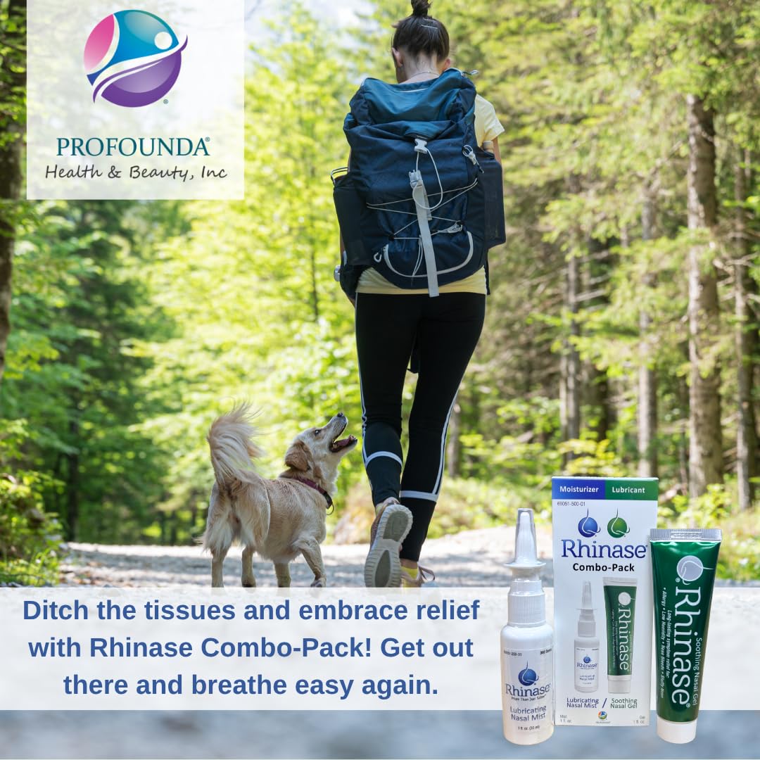 Rhinase Nasal Care Combo Pack - Nasal Gel (1 oz) & Saline Spray (1 oz) for Dryness, Allergy Relief & Nosebleed Prevention, Aloe-Free & pH Balanced — Amazon image 7