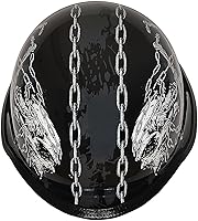 Vista 7 de 1Storm Casco de motocicleta de media cara estilo alemán aprobado por DOT: HKY602