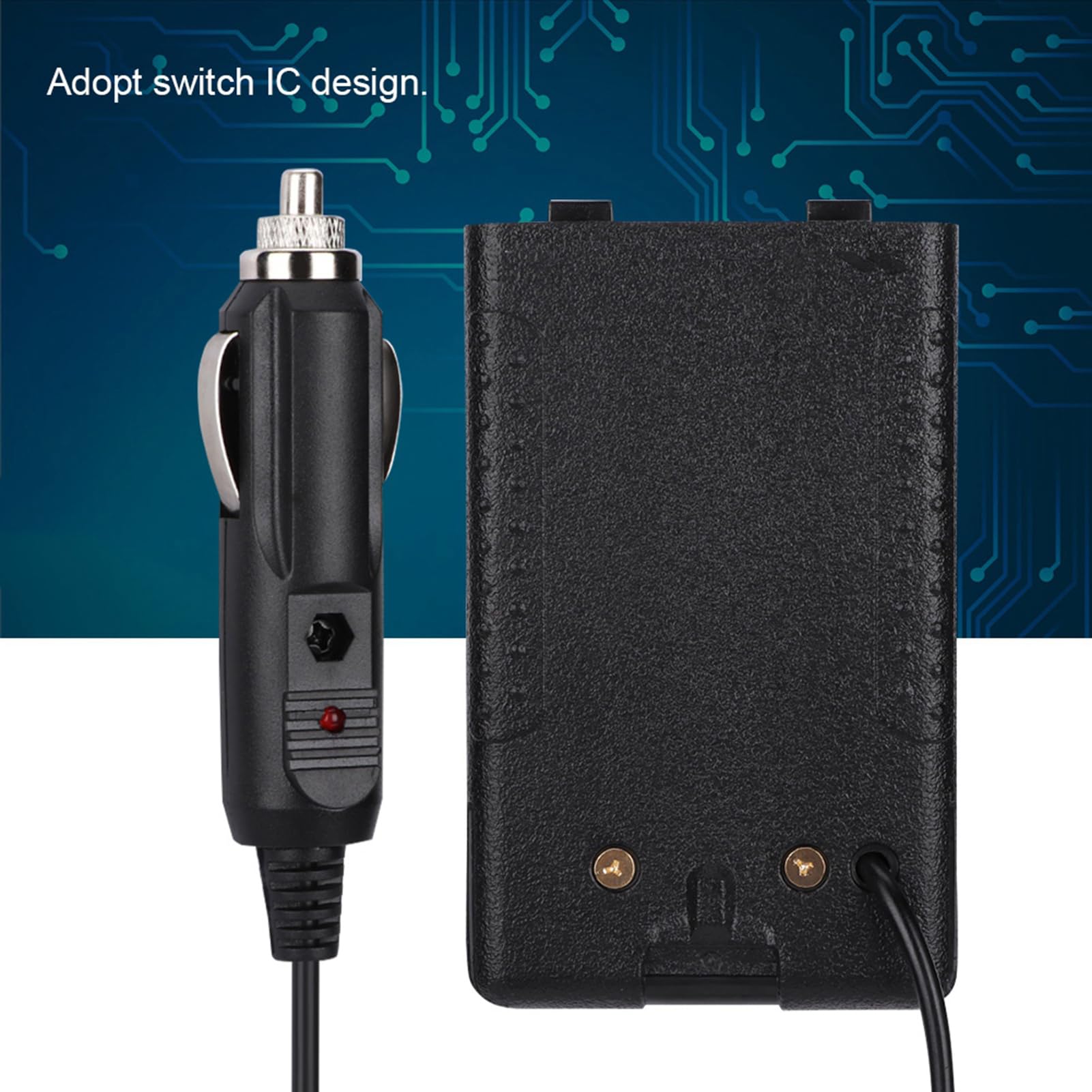 Adaptateur D'éliminateur De Batterie 12V Pour Talkies-walkies - Pour Yaesu FT-60R/E, Vertex VX160, VX420, Etc. - Pour Voiture - 10