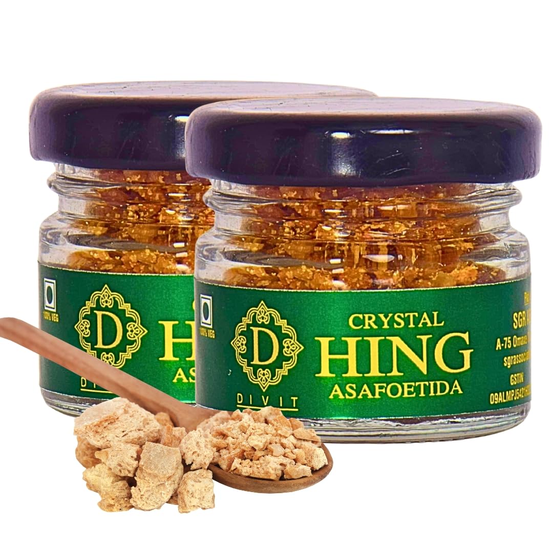 DIVIT Pure Crystal Hing Asafoetida without Wheat for Enhance Taste Flavour Gluten Free Crystal Heenge (15 Gram) (B0D17C6LW6) Amazon Price History, Amazon Price Tracker