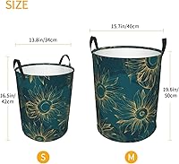Vista 35 de Butterfly Laundry Hamper Large Collapsible Laundry Baskets with Handles Easy Carry Round Storage Basket Dirty Clothes Hamper Blanket Basket for