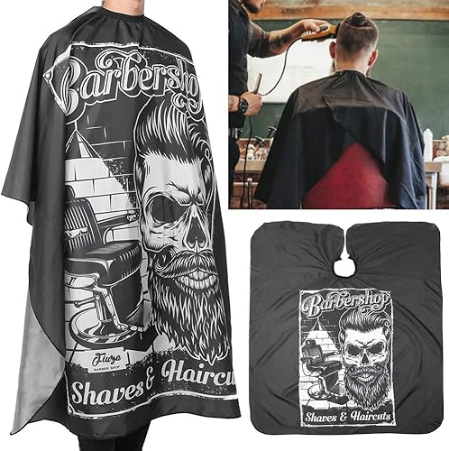 Miniatura 2 de ZJchao Capas para el cabello, capa de peluquería profesional, delantal de corte de pelo ajustable para peluquería casera