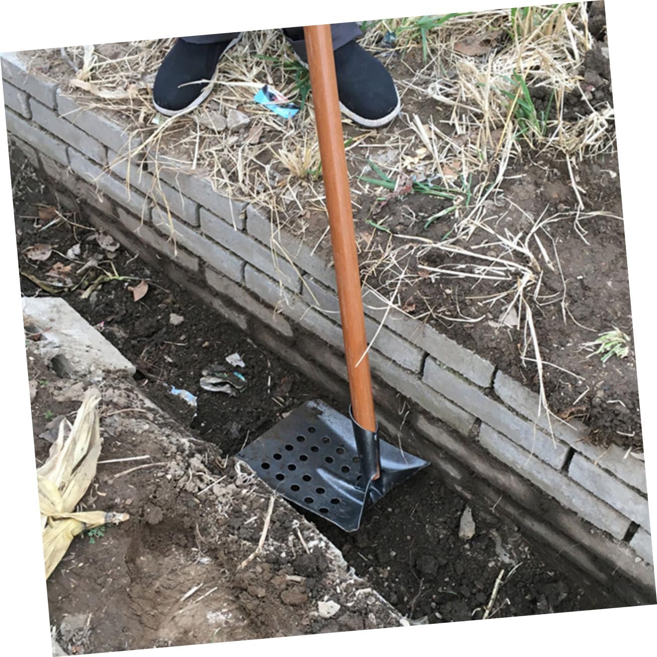 Flat Head Trench Spade Shovel for Gardening Lawn Tools Multi-Function Garden Shovel