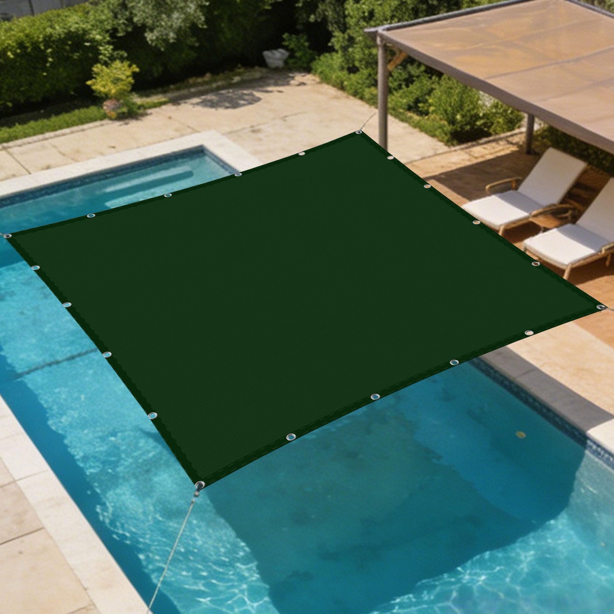 Voile d'ombrage contre la chaleur bâche protectrice balcon 1.4x3m