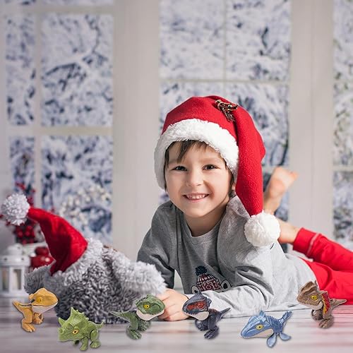 Miniatura 9 de Dinosaurios coleccionables de 6 piezas para exhibir, divertidos juguetes de dinosaurio para niños de 3 años en adelante, regalo de cumpleaños,