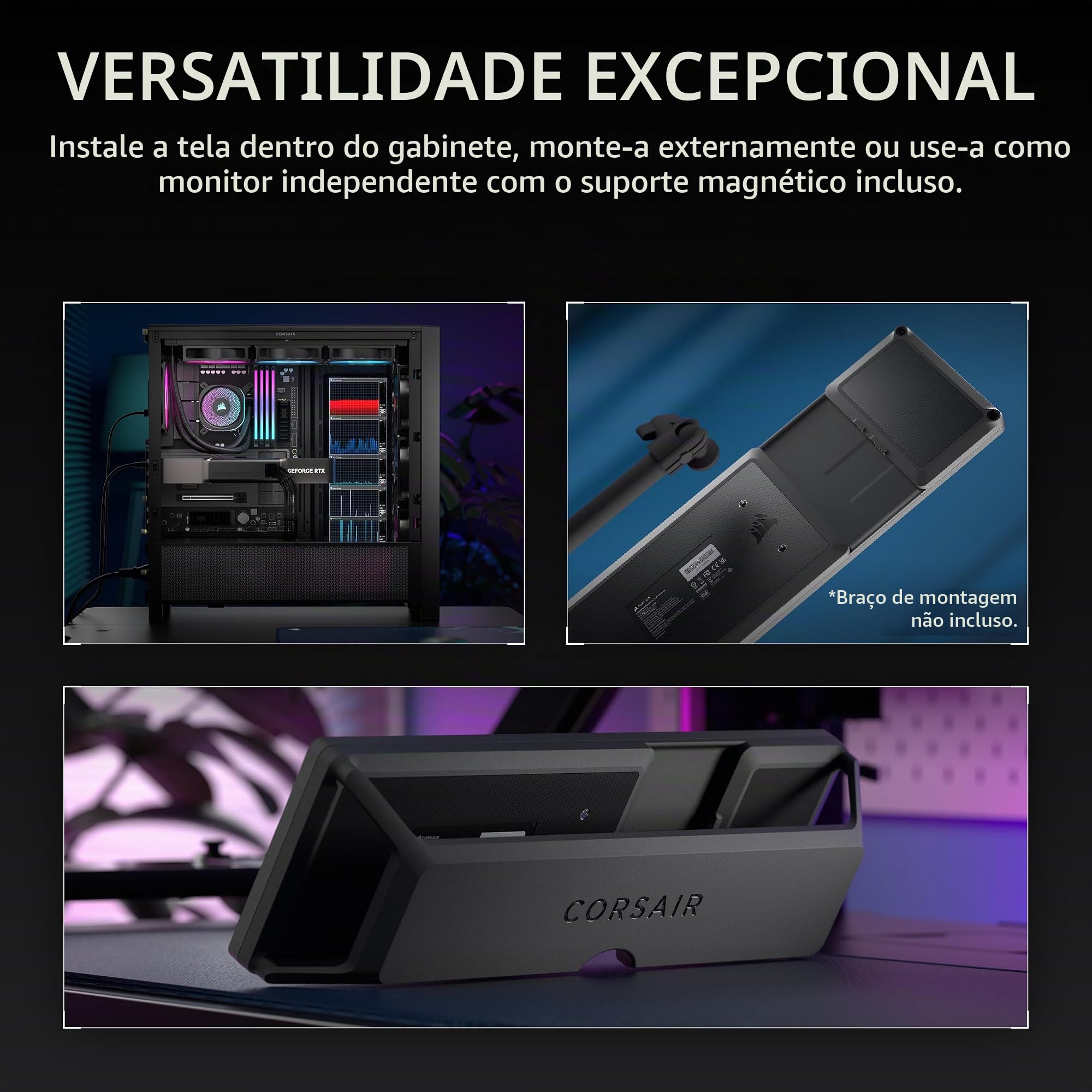 Corsair XENEON Edge 14,5 polegadas 2K LCD portátil HDMI USB C AHVA