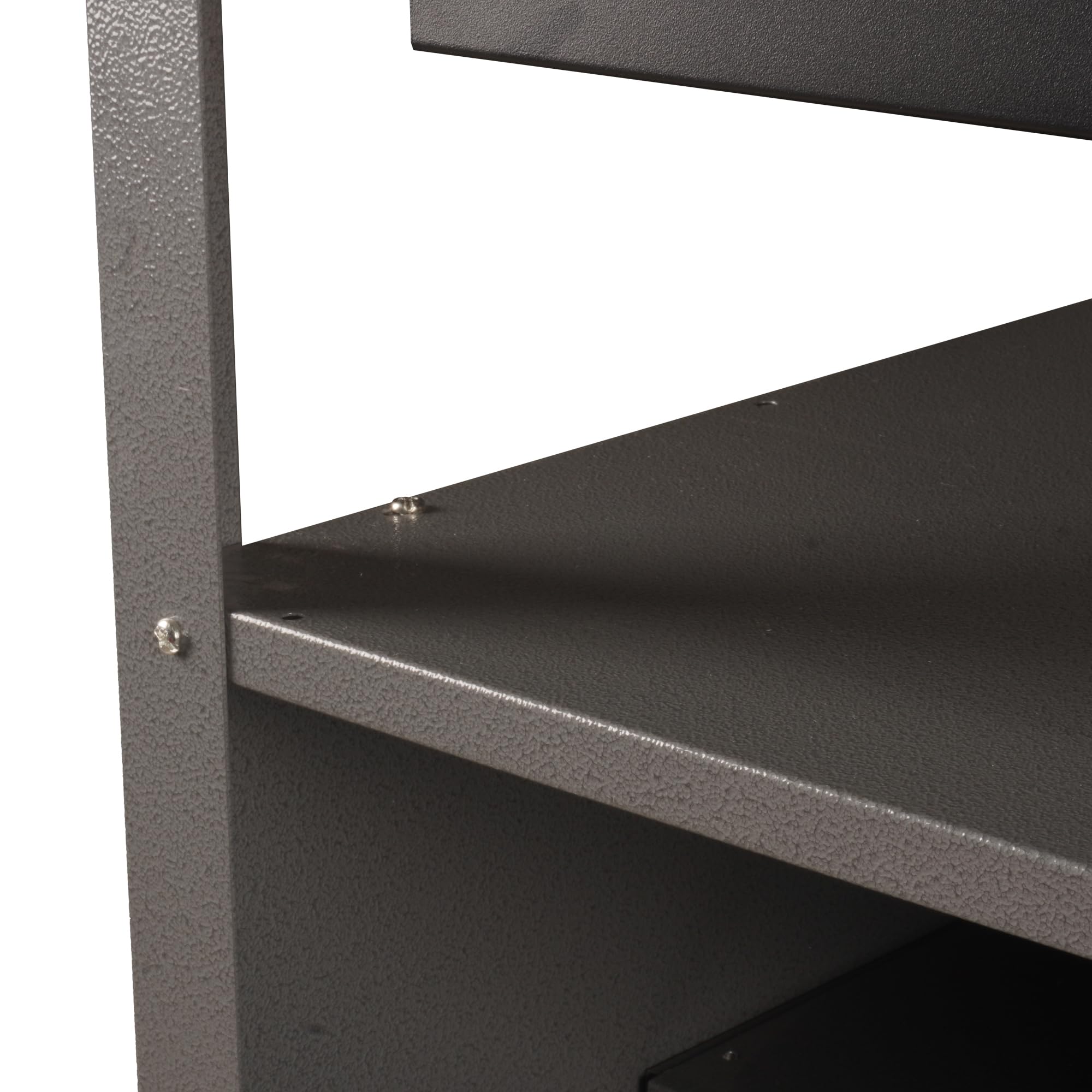 Ondis24 Werkbank Fritz - Höhenverstellbare Werkbank Mit Schubladen, Metall Anthrazit, 120x60x85cm, 28mm Dicke Buchen-Arbeitsplatte, Abschließbare Tür, Belastbar Bis 250kg - Perfekt für Werkstätten