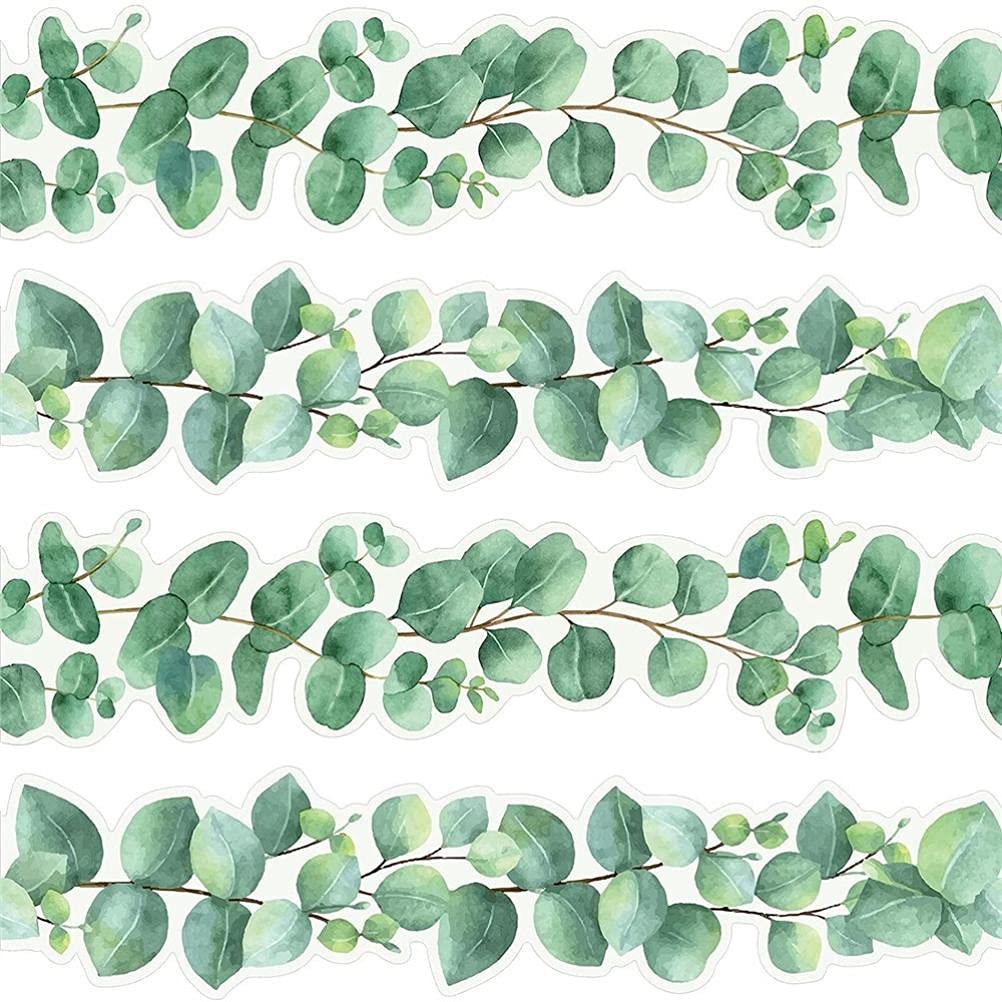 Buy YueWan Eucalyptus Bulletin Board Borders, DieCut Border Bulletin