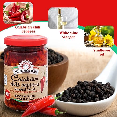 Miniatura 2 de Chili Calabrian Crushed in Oil 9.87oz (280g)
