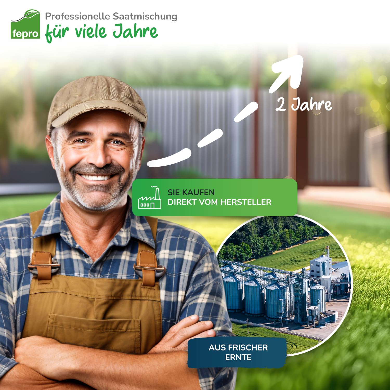 1kg Rasensamen Sport und Spiel schnellkeimend 40m², robust, tiefgrün, ideal für Neuansaat und Nachsaat, Rasensaat Grassamen Frühjahr