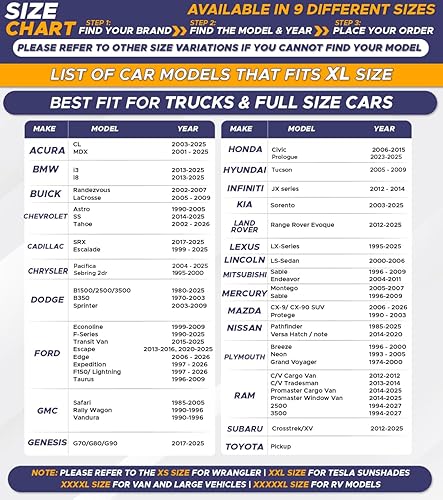 Miniatura 4 de EcoNour Parasol prémium para parabrisas de automóvil (azul) con bolsa de almacenamiento, poliéster 300T premium, protección ultravioleta superior,