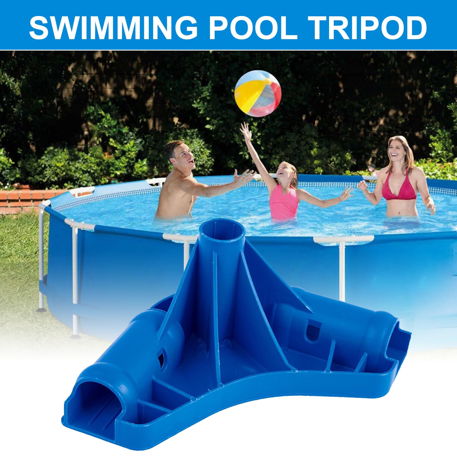 Cadre de piscine - Raccord d'angle - Support d'angle - Texture ABS - Convient pour piscines