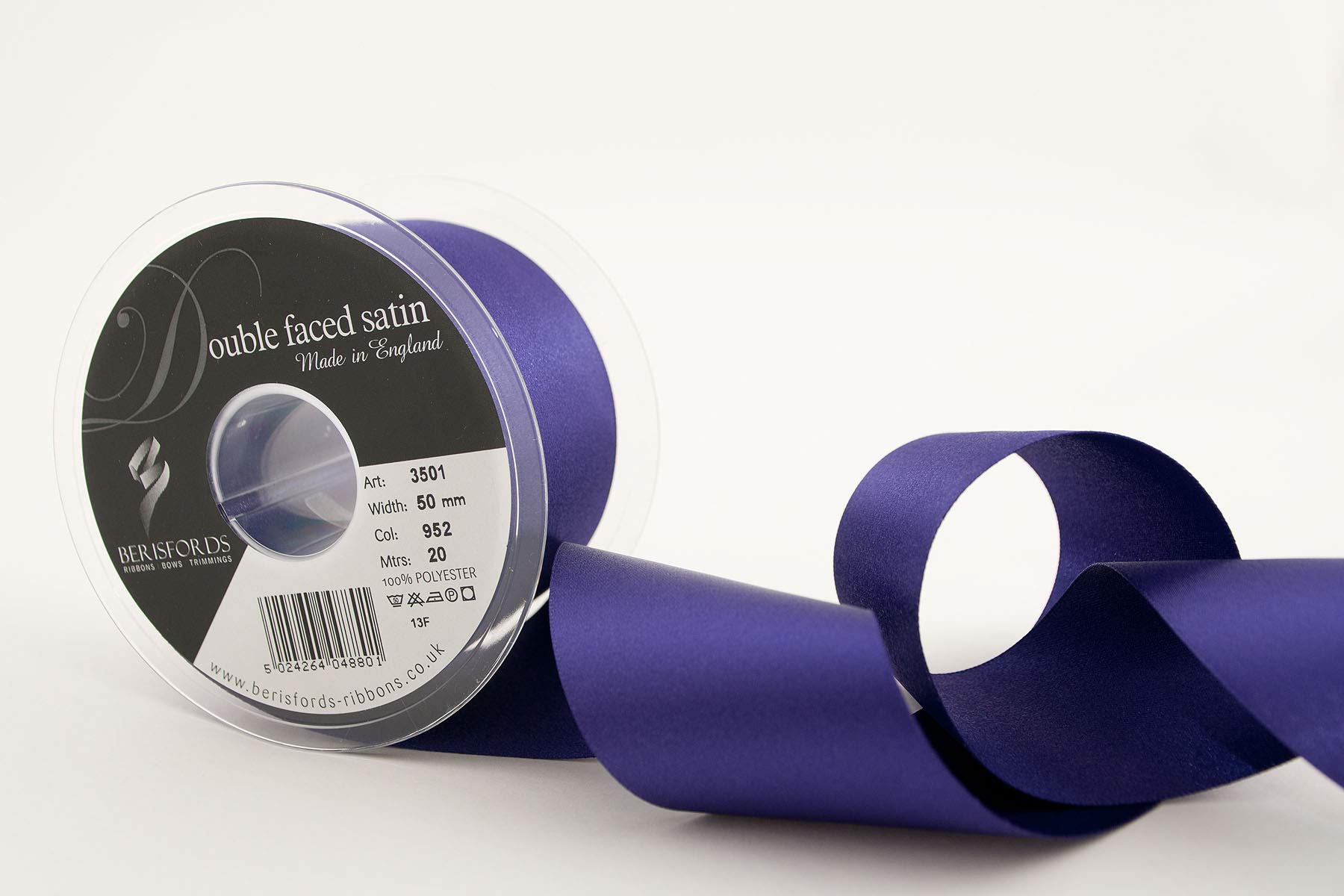 Berisfords Double Satin Ribbon, Liberty, 50 mm