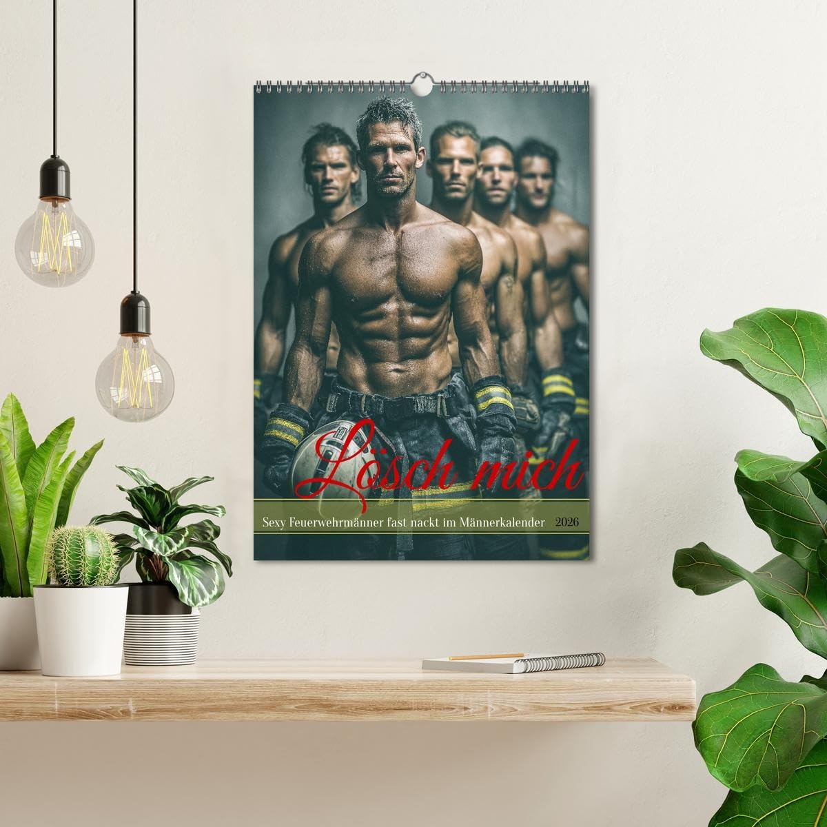 Lösch mich - Sexy Feuerwehrmänner fast nackt im Männerkalender (Wandkalender 2026 DIN A3 hoch), CALVENDO Monatskalender: Erotischer Männerkalender: ... mit Sixpack im Einsatz. (CALVENDO Erotik)