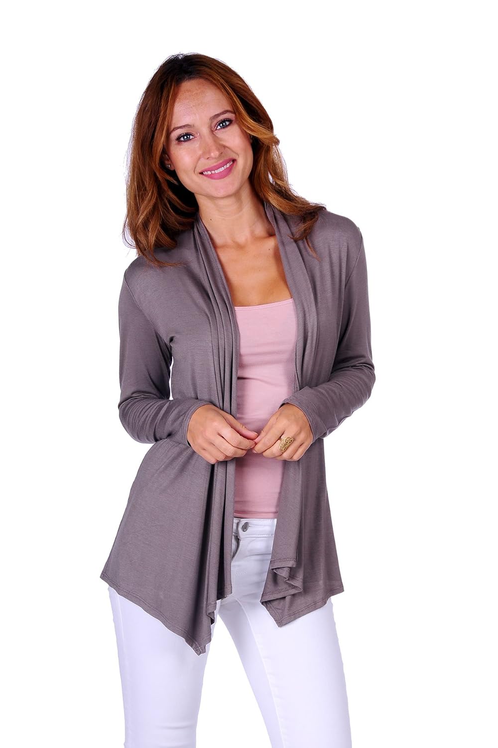 SR Womens Plus Size Basic Various Sleeve Open Cardigan Size 1X-5X