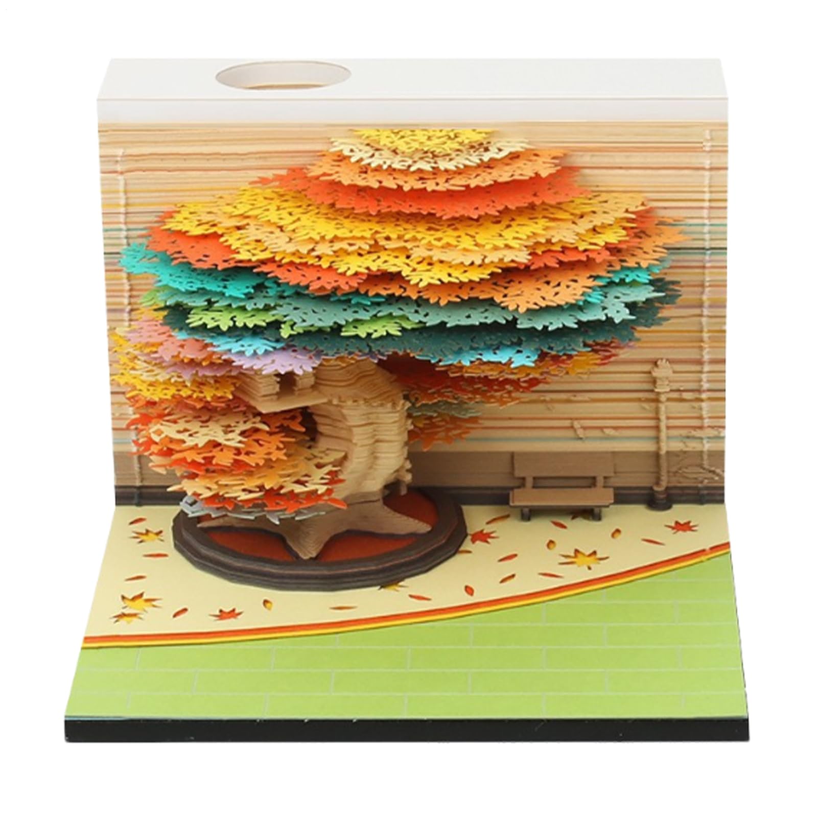 Calendario 3D,Calendario Albero 2026 Blocco Foglie Staccabili | Decorazione da Tavolo per Casa Studente Insegnante Dormitorio Festa | Regalo Natale Capodanno Festa Scuola Università