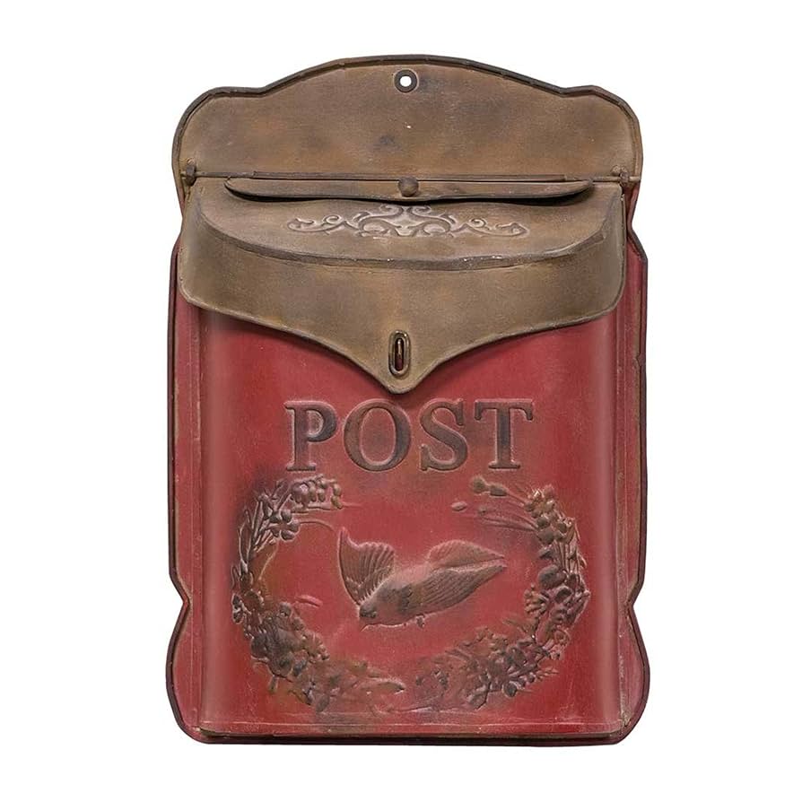 Amazon.com: CWI Gifts Vintage Rusted Post Box - Mailbox Wall