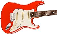 Vista 4 de Fender Player II Stratocaster - Paquete Rojo Coral con Funda, Correa, Cable, Paquete de 3 Púas y Kit de Limpieza de Guitarra