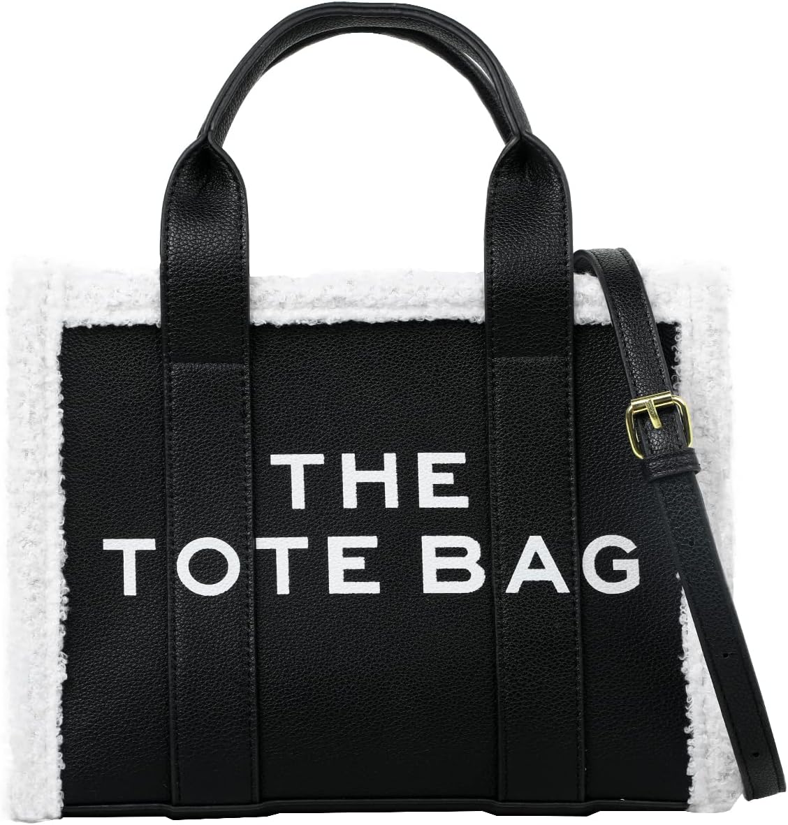 JQAliMOVV The Tote Bags for Women - Personalized Leather Mini Top-Handle Crossbody Handbag for Travel Work Shopping (Black)
