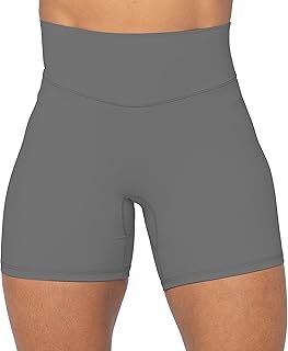 Sunzel No Front Seam High Waist Biker Shorts for Women, Squat Proof Yoga Workout Gym Bike Shorts