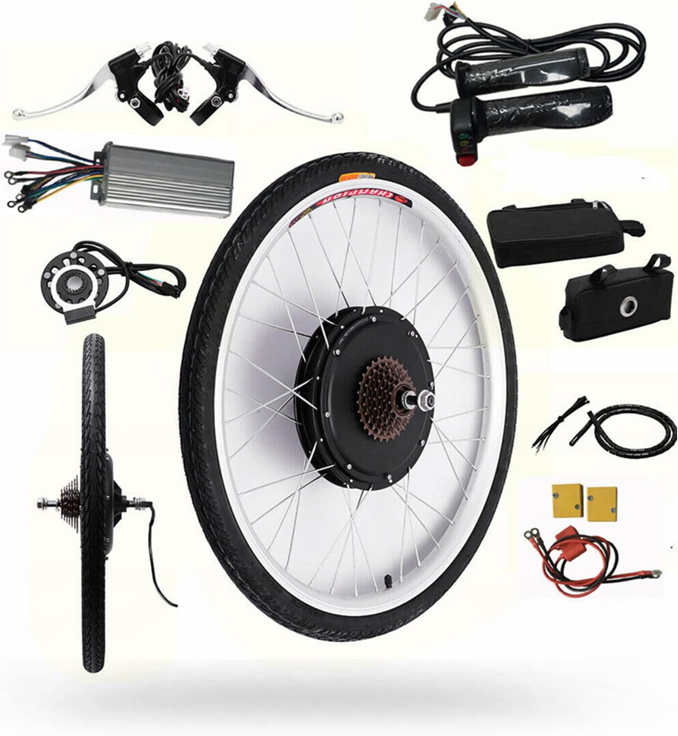 48V 1000W Electric Bike Conversion Kit, 26" Rear Wheel Electric Bicycle Motor