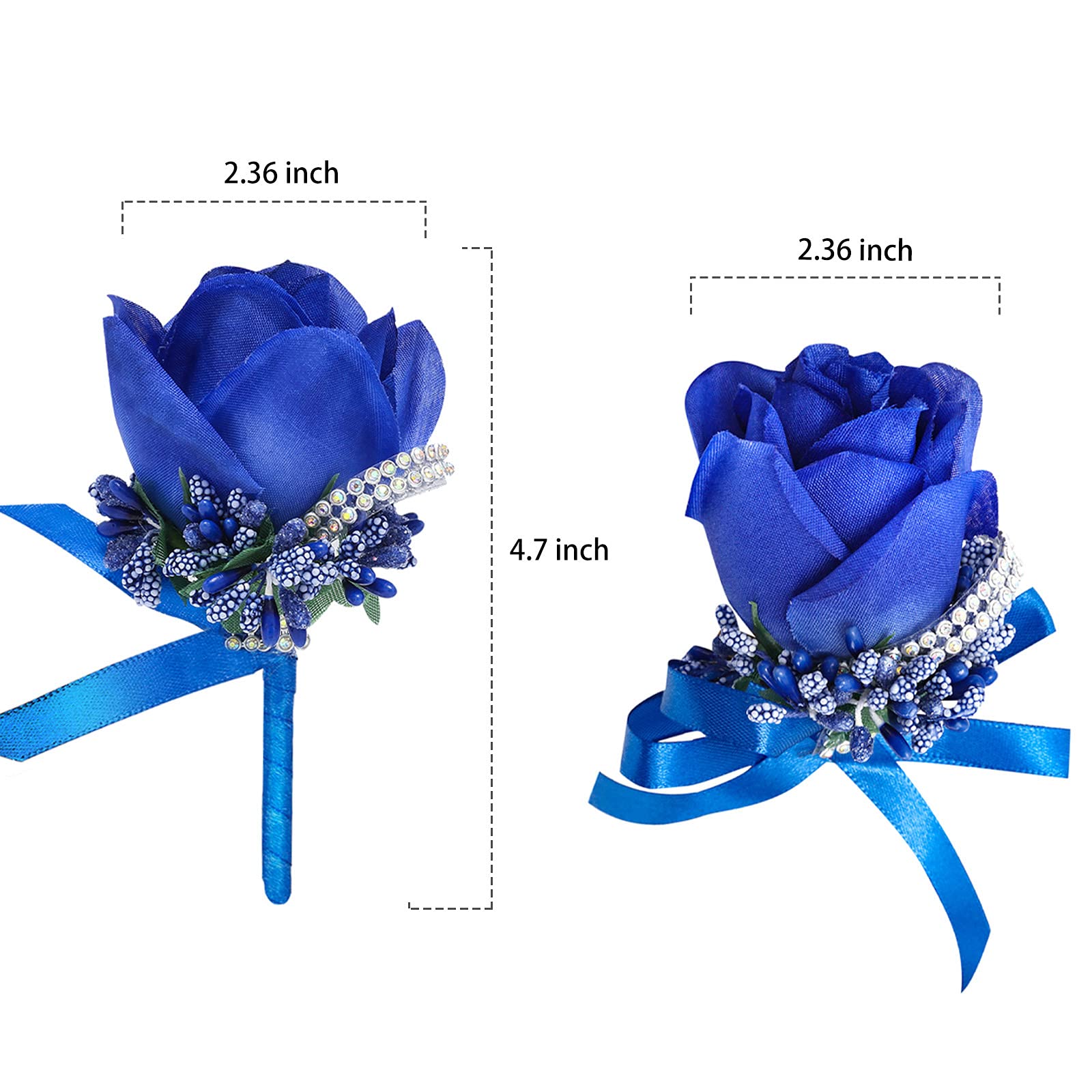 Boutonniere Bruiloft Roos - 2 Stuks Roos Boutonniere Corsage Bruiloft