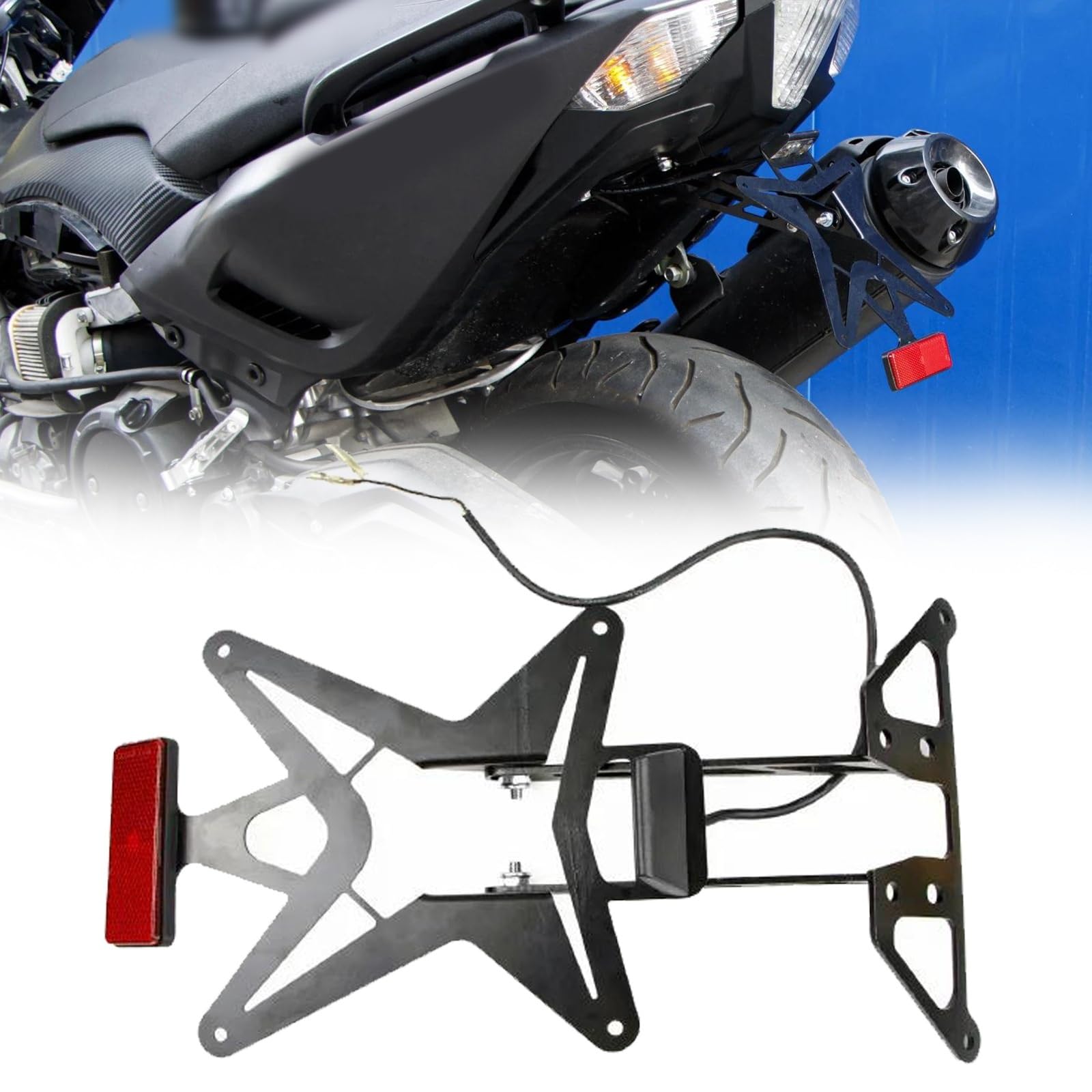 Staffa Parafango Posteriore Luce Targa Hugger Per YAMAHA TMAX500 TMAX530 T-MAX 500 T-max 530 2008 2009 2010 2011 2012 2013 2014 2015 2016