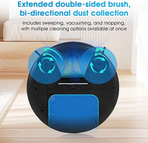 Miniatura 5 de Robot Aspirador y Trapeador Combo, Aspiradora Robótica, Azul,