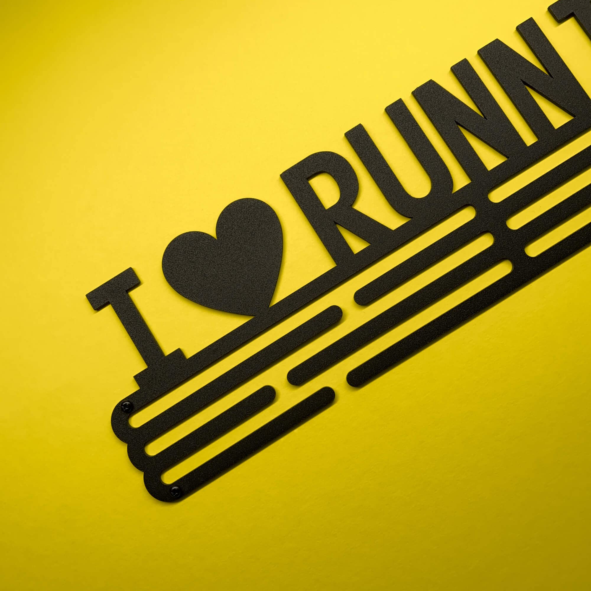 I Love Running Sport Porta Medaglie | Medal Hanger Display | Steel Medal Holder
