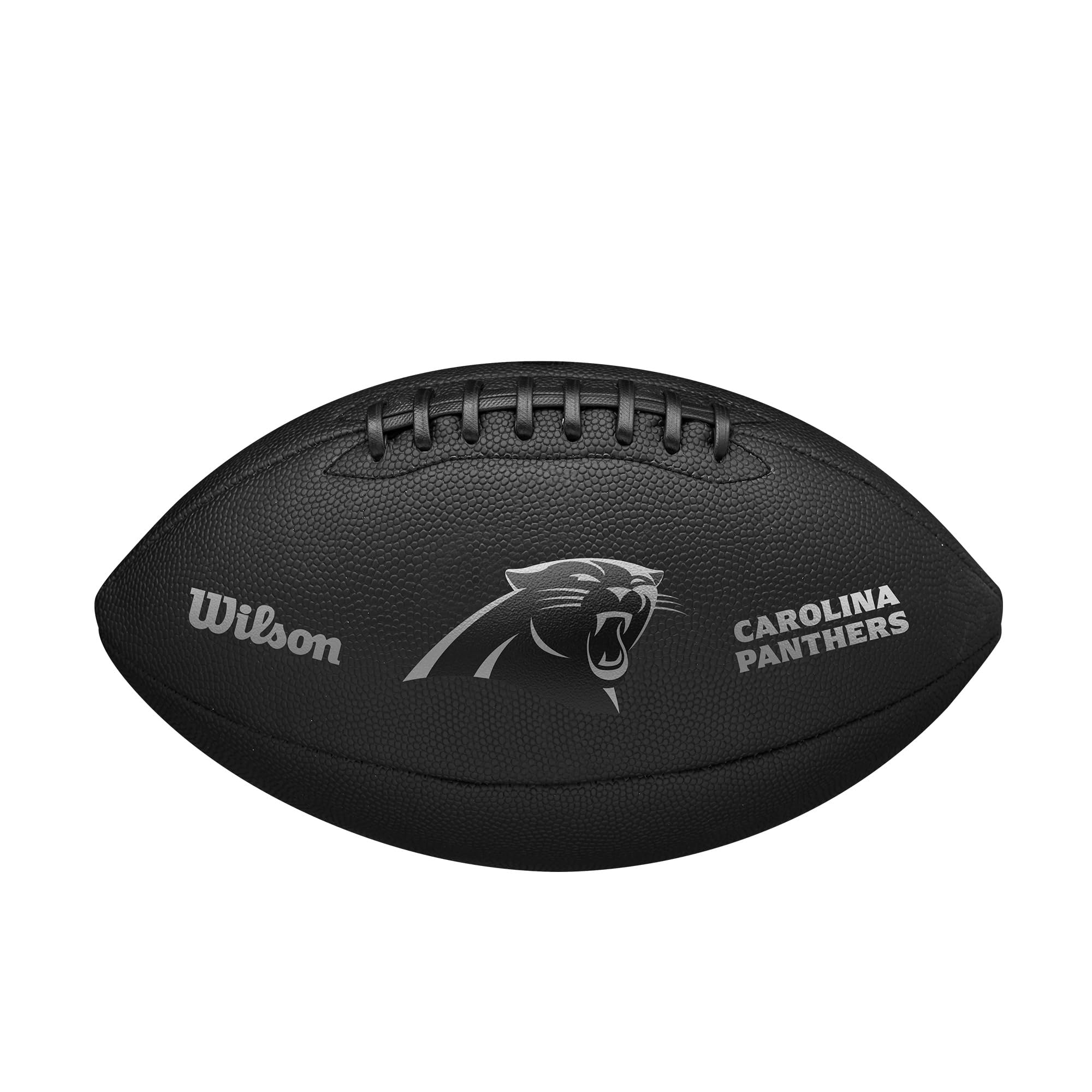 Wilson NFL Team Metallic Premiere Balón de fútbol - Tamaño Oficial, Carolina Panthers
