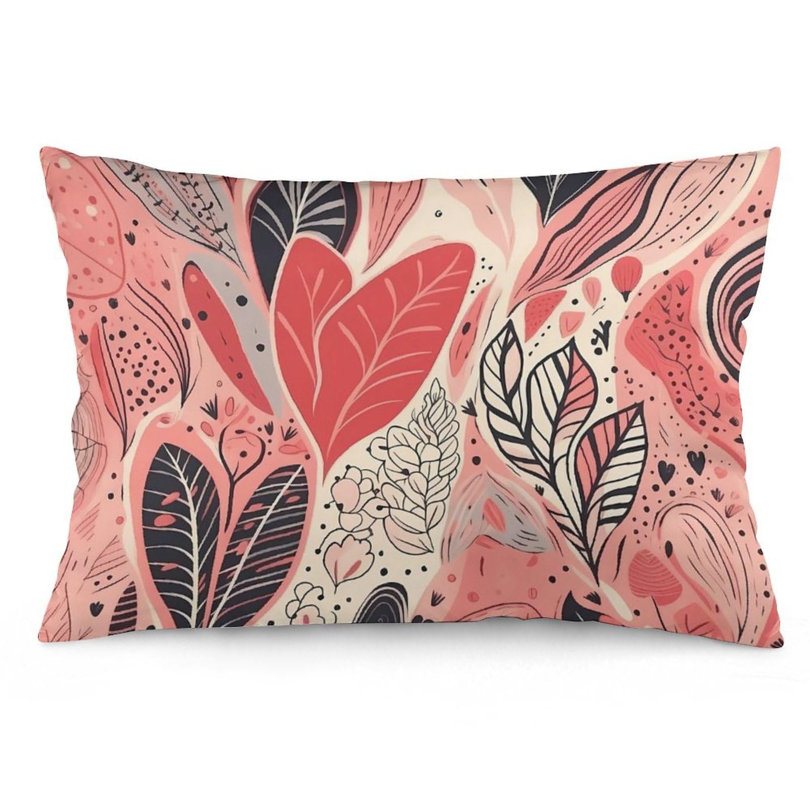 NTVOWPZO 2 Pack Decoration Throw Pillow Covers 20"x30" Pillowcases Covers Leaves of Different Shapes Pillowcases Modern Farmhouse Home Decor Sofa Cushions Covers for Couch Bed Living Room