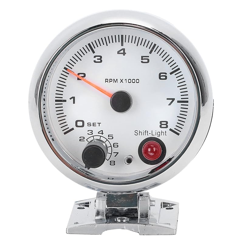 Tacômetro automotivo Ejoyous 0–8000 RPM com iluminação de fundo em 7 cores para motores 4/6/8 cilindros – 12 V