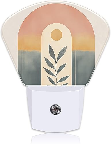 Miniatura 31 de Fantasy Lake Forest - Luces nocturnas enchufables, luna llena en cielo estrellado, luz nocturna enchufable a la pared, sensor de atardecer a