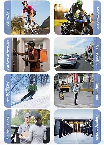 Yunseity Mini cámara corporal, cámara desgastada con lente giratoria de 180 y clip trasero, visión nocturna, detección de movimiento, cámara de