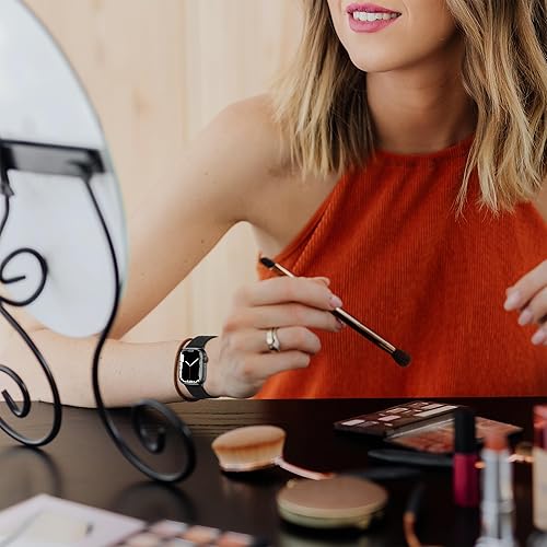 Miniatura 4 de Correas de cuero compatibles con Apple Watch Series para mujeres y hombres, correa de cuero genuino de repuesto para iWatch