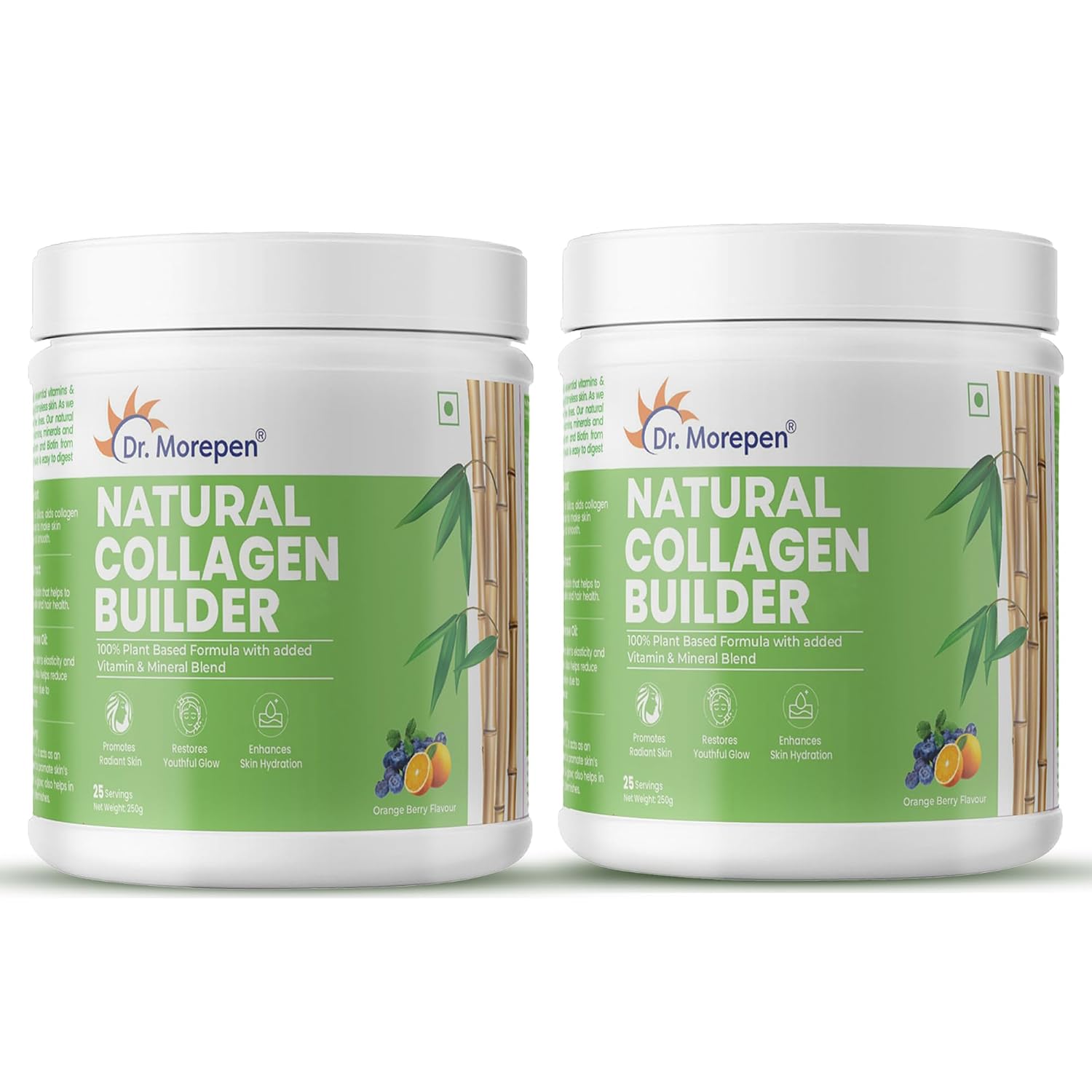 Dr. Morepen Natural Collagen Builder Powder| Plant Powered Nutrition | Natural & Safe | Orange & Berry Flavour 250Gm Pack ... - Review, Price and Buying Guide