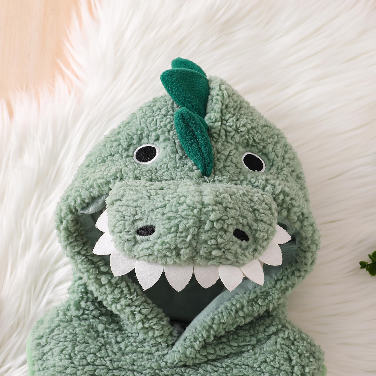 Baby Boy Girl Dinosaur Costume Cute Sleeveless Romper with Hat Newborn Infant Halloween Cosplay Clothes