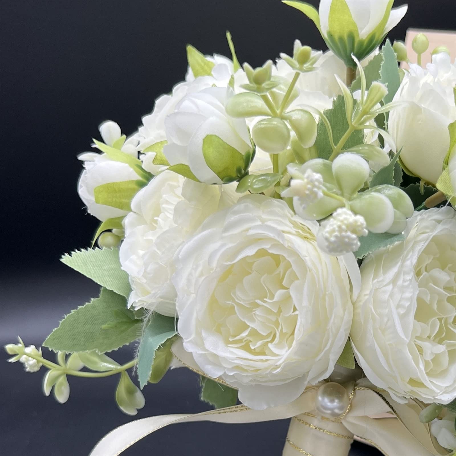 Fiori Artificiali, squisita Simulazione di Bouquet da Sposa Misto, Finta Decorazione per Interni, Seta