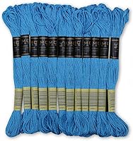 Vista 11 de Paquete de 12 Hilos de Bordado Premium 100% Algodón Egipcio Premium en Madejas Hilo de Bordado de Punto de Cruz Algodón Trenzado Certificado