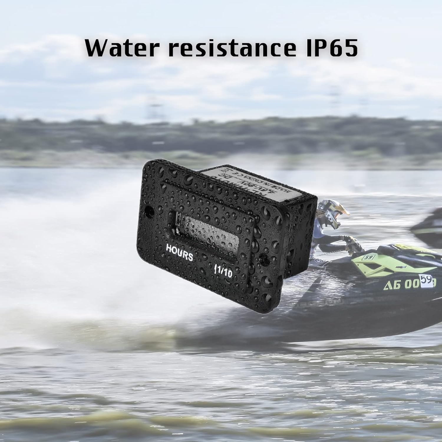 Digital AC Hours Counter, Applicable to 90V 110V 120V 220V 230V,Total Hours Logging,Data Storage for Garden Tractor Generator Go-Kart Motorbike RV Motorhome Snowmobile.(REC-AC)
